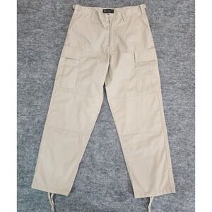 Mission Made Pants Men Medium Khaki Ripstop Tactical Cargo Stretch Utility 34x30